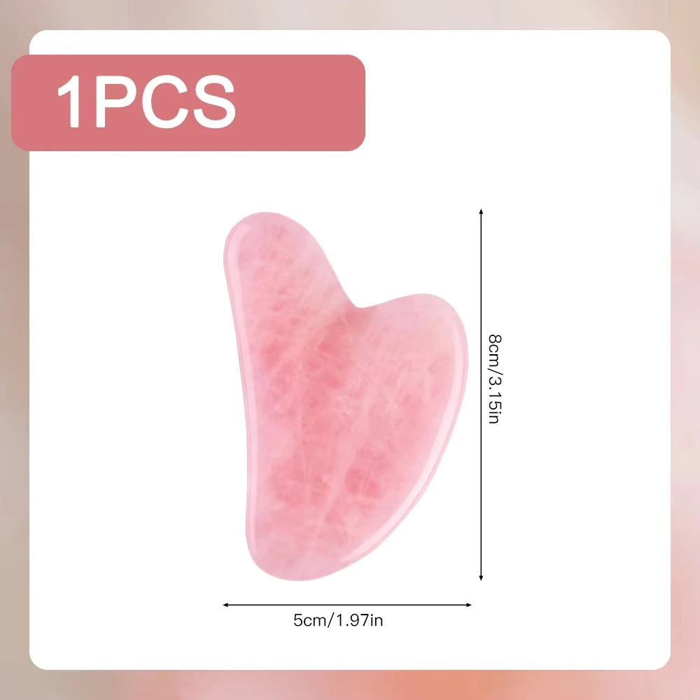Lymphatic Drainage Face Brush Gua Sha Tool Set Facial Massage Kit Jawline Lifting Relaxation Contour Face Brush with Storage Bag