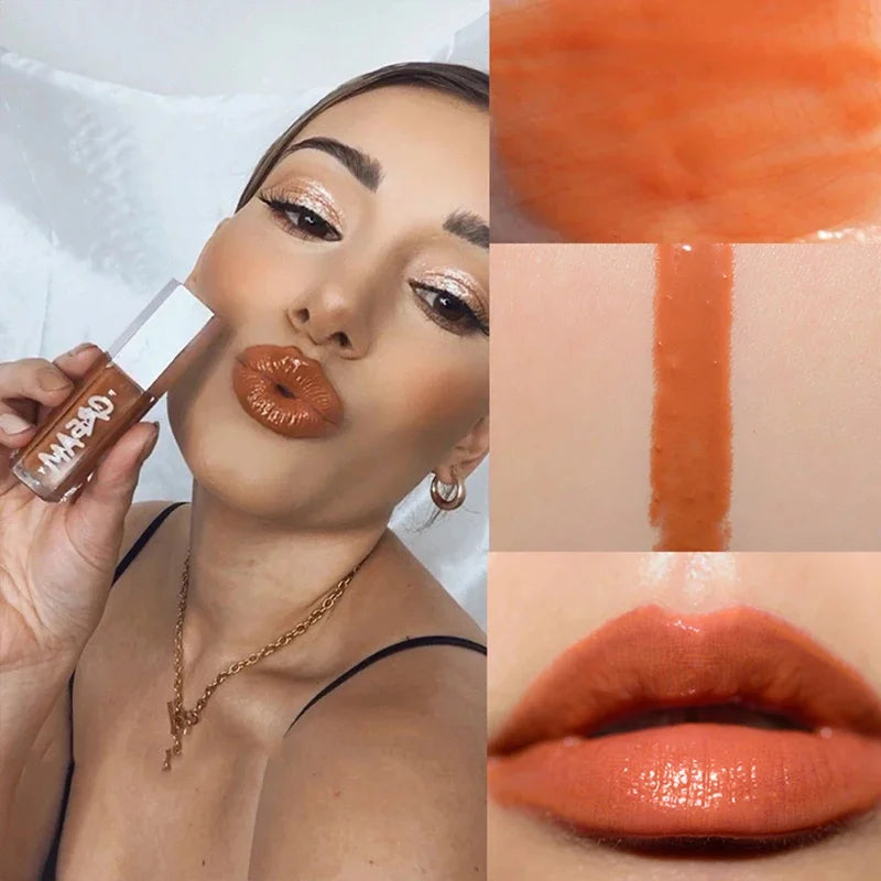 Fenty Beauty Lip Gloss Lipstick Water Gloss Highlight Mirror Lasting FUSSY HEAT RIRI Sparkling Charming Moisturizing Lip Care