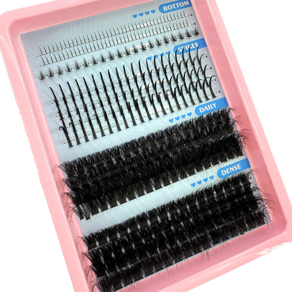Bold Spike Lash Cluster Set